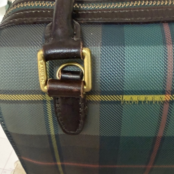 Ralph Lauren plaid mini Boston bag - Picture 5 of 9